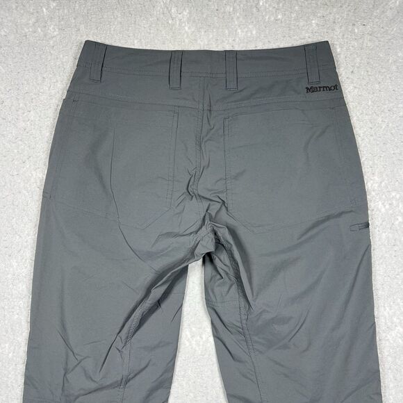 Marmot Performance Pants Men’s 30x32 Gray Chino Hiking Outdoors - Picture 9 of 14